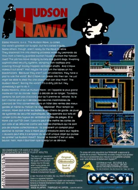 Hudson Hawk (Europe) box cover back